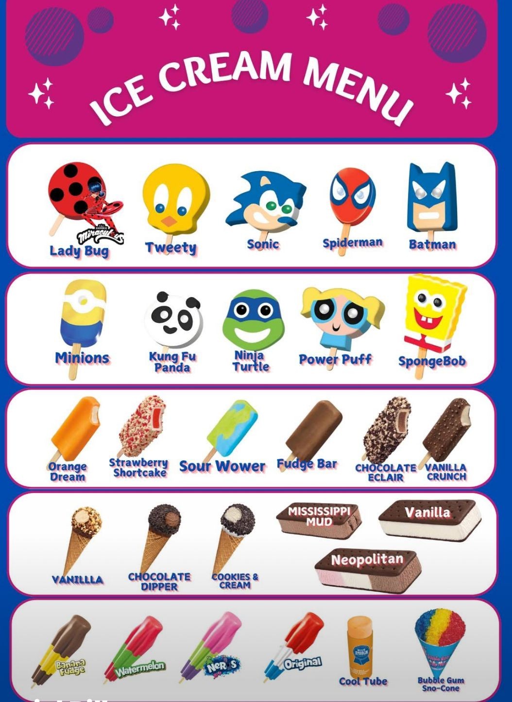 Classic Character Pops & Novelties